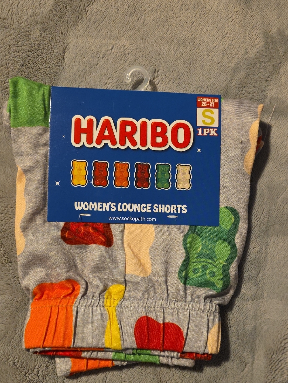 HARIBO Womens Lounge Short with Multicolored Gummy Bear Print